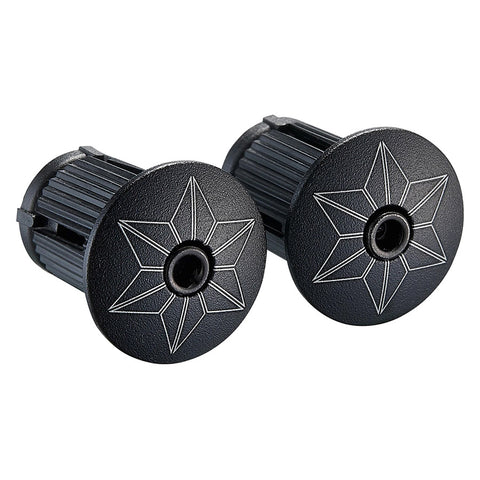 Supacaz, Pure Leather, Handlebar Tape, Black, with Black Star Plugs