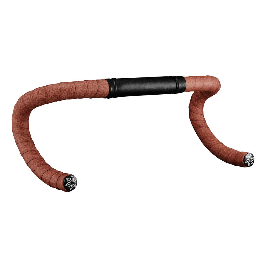 Supacaz, Pure Leather, Handlebar Tape, Black, with Black Star Plugs