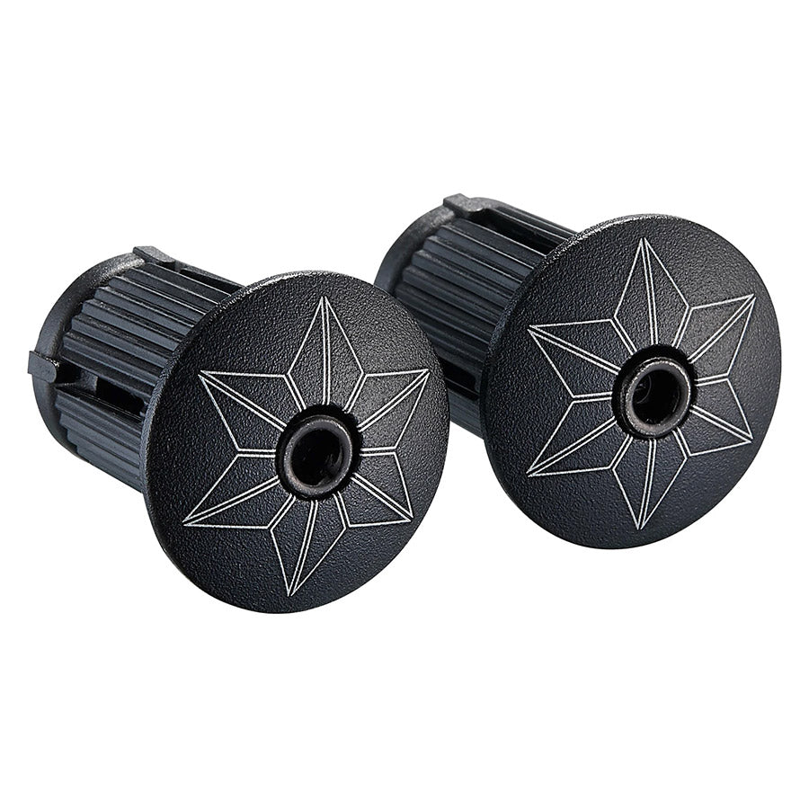 Supacaz, Pure Leather, Handlebar Tape, Black, with Black Star Plugs