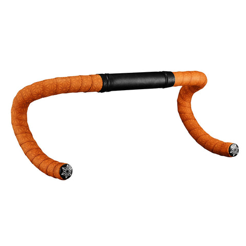 Supacaz, Pure Leather, Handlebar Tape, Black, with Black Star Plugs