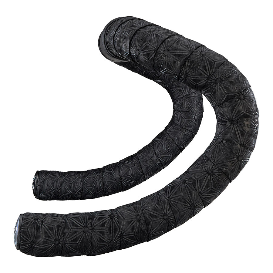 Supacaz, Suede, Handlebar Tape, Black, with Black Star Plugs