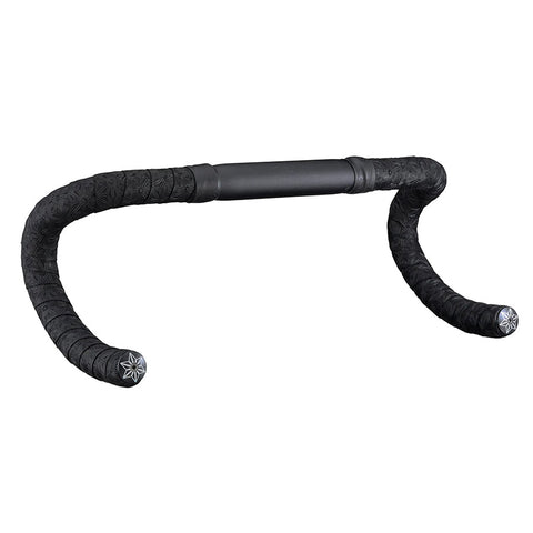 Supacaz, Suede, Handlebar Tape, Black, with Black Star Plugs