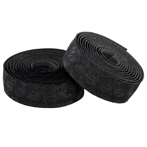 Supacaz, Suede, Handlebar Tape, Black, with Black Star Plugs