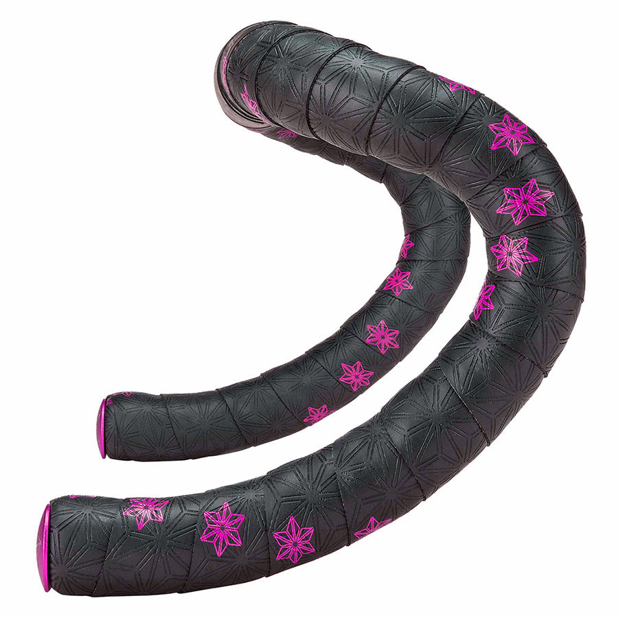 Supacaz, Super Sticky Kush Galaxy, Handlebar Tape, Celeste Print, with Celeste Star Plugs