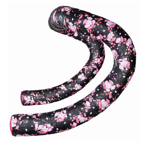 Supacaz, Super Sticky Kush Splat, Handlebar Tape, White/Black, with Black Star Plugs
