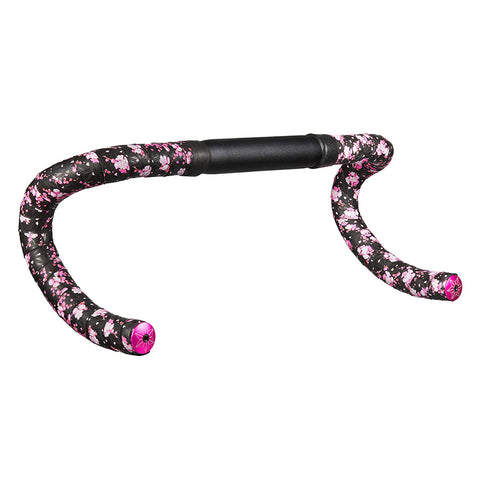 Supacaz, Super Sticky Kush Splat, Handlebar Tape, White/Black, with Black Star Plugs