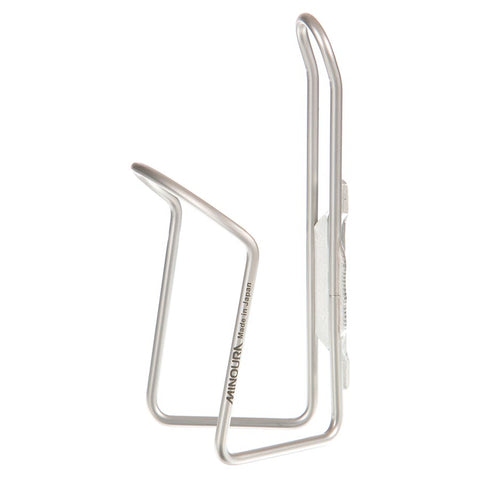 Minoura, AB100 4.5, Bottle Cage, Alloy, Anodized Silver old packaging