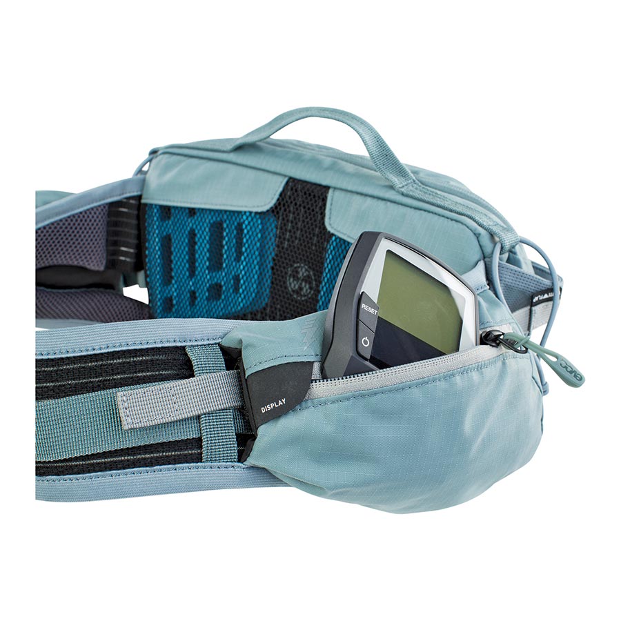 EVOC, Hip Pack Pro E-Ride, Hydration Bag, Volume: 3L, Bladder: Not included, Steel