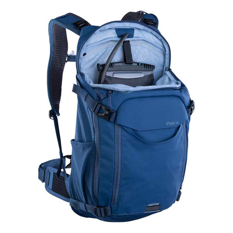 EVOC, Stage 18, Hydration Bag, Volume: 18L, Bladder: Not included, Denim