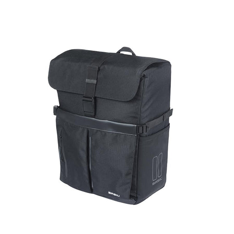 Basil, Move Simple, MIK Studs, Pannier, 15L, Black