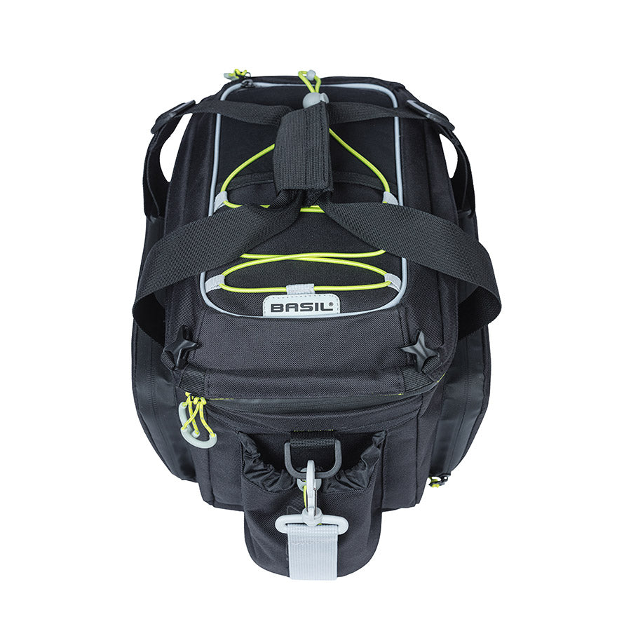 Basil, Miles, Trunk Bag, 36L, Black/Lime