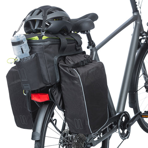 Basil, Miles, Trunk Bag, 36L, Black/Lime
