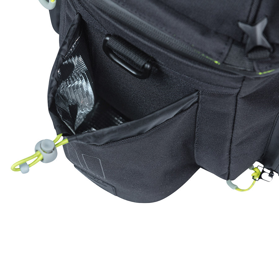 Basil, Miles, Trunk Bag, 36L, Black/Lime