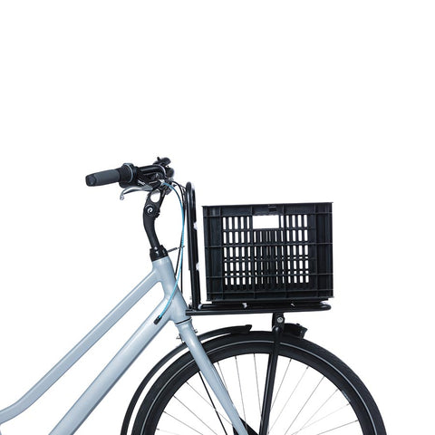 Basil, Bicycle Crate M, Basket, Black