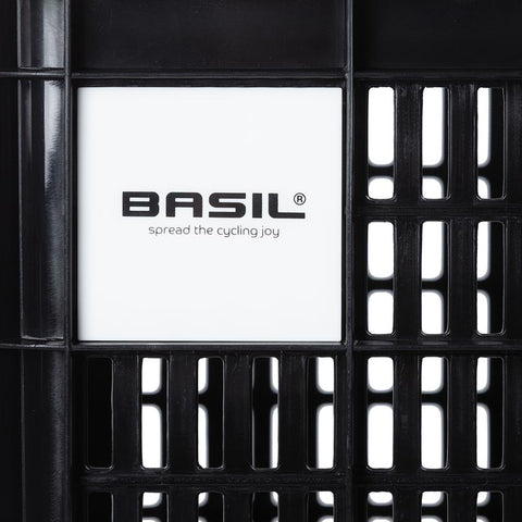 Basil, Bicycle Crate M, Basket, Black