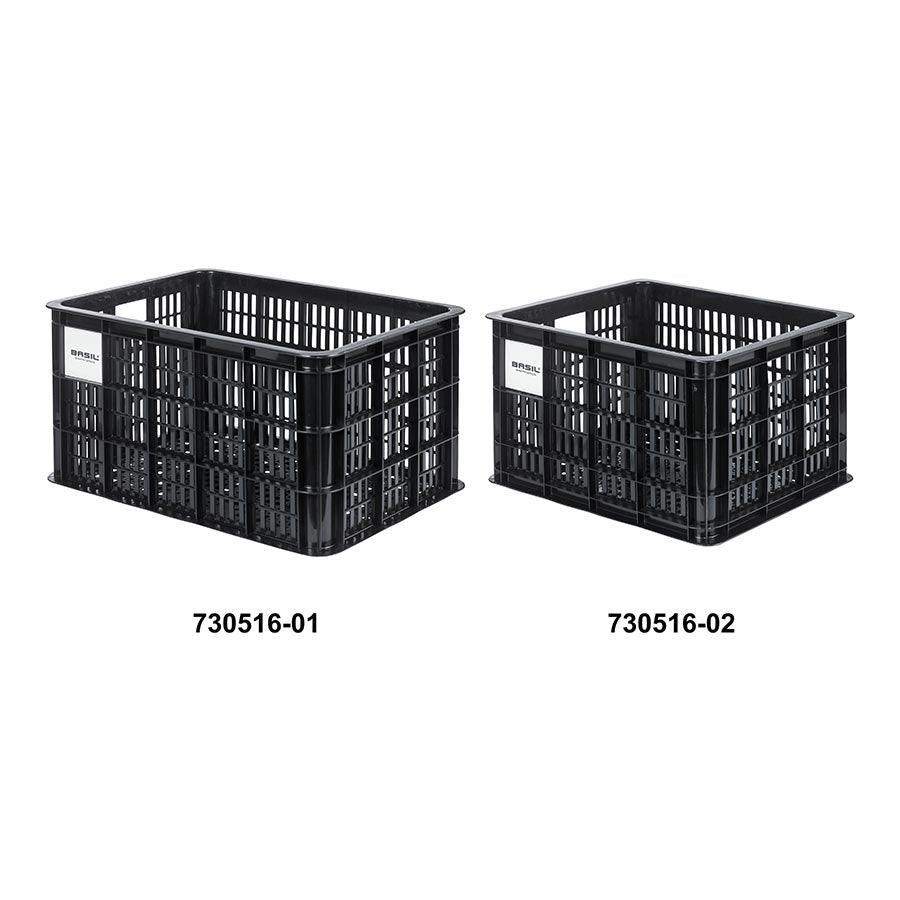 Basil, Bicycle Crate M, Basket, Black