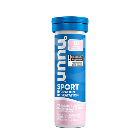 Nuun, Sport, Drink Mix, Strawberry Lemonade, Box of 8, 10 servings, 8pcs