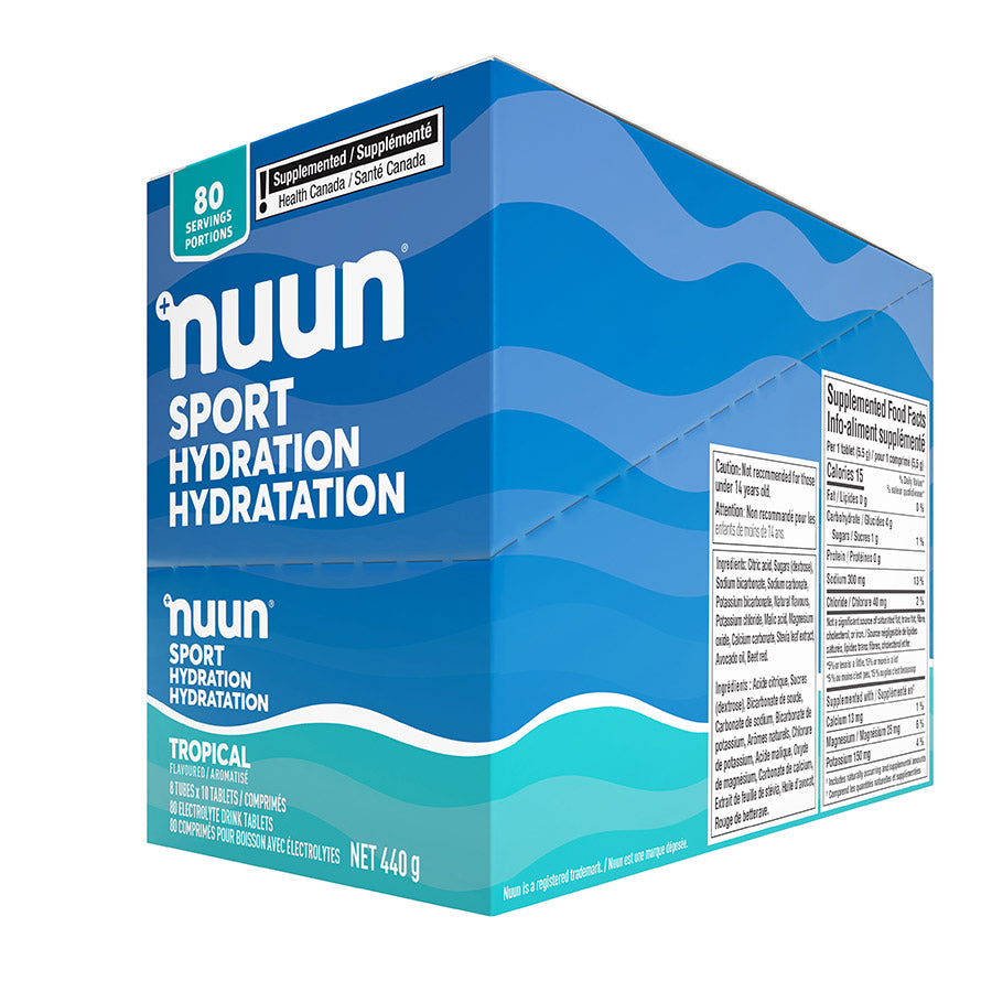 Nuun, Sport, Drink Mix, Tropical, Box of 8, 10 servings, 8pcs