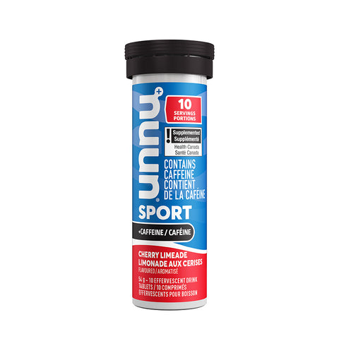 Nuun, Sport with Caffeine, Drink Mix, Cherry Limeade, Box of 8, 10 servings, 8pcs