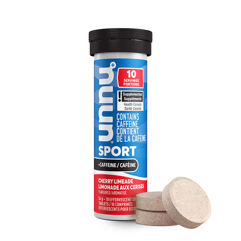 Nuun, Sport with Caffeine, Drink Mix, Cherry Limeade, Box of 8, 10 servings, 8pcs