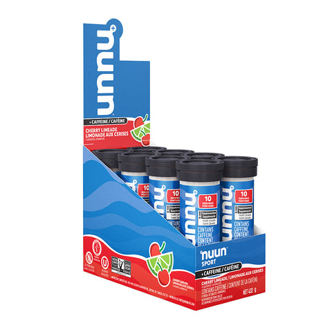 Nuun, Sport with Caffeine, Drink Mix, Cherry Limeade, Box of 8, 10 servings, 8pcs