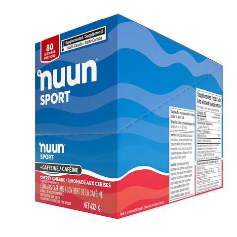 Nuun, Sport with Caffeine, Drink Mix, Cherry Limeade, Box of 8, 10 servings, 8pcs