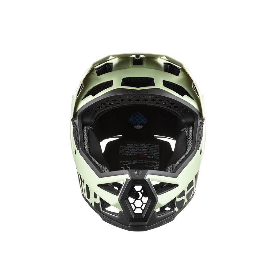 7iDP, Project 23 Fiber Glass, Full Face Helmet, M, 57 - 58cm, Glacier Green/Black