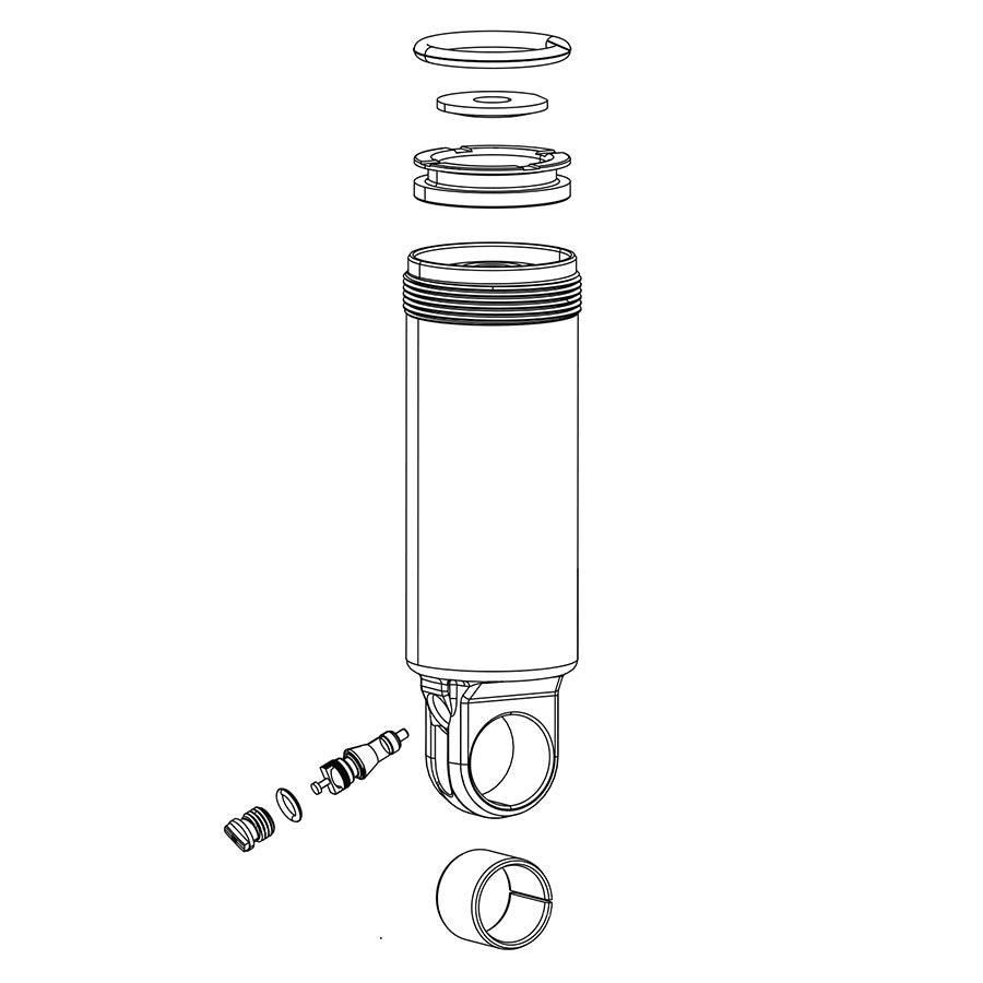 RockShox - Damper Body/IFP - Monarch 2014-2017 Shock Repair Parts _ Unite - B1keparts.com