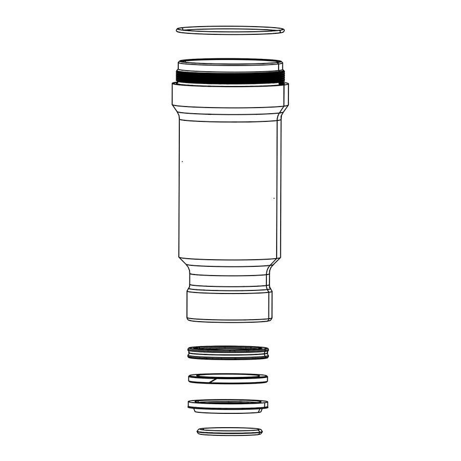 RockShox - SIDluxe SoloAir Can Shock Repair Parts _ Unite - B1keparts.com