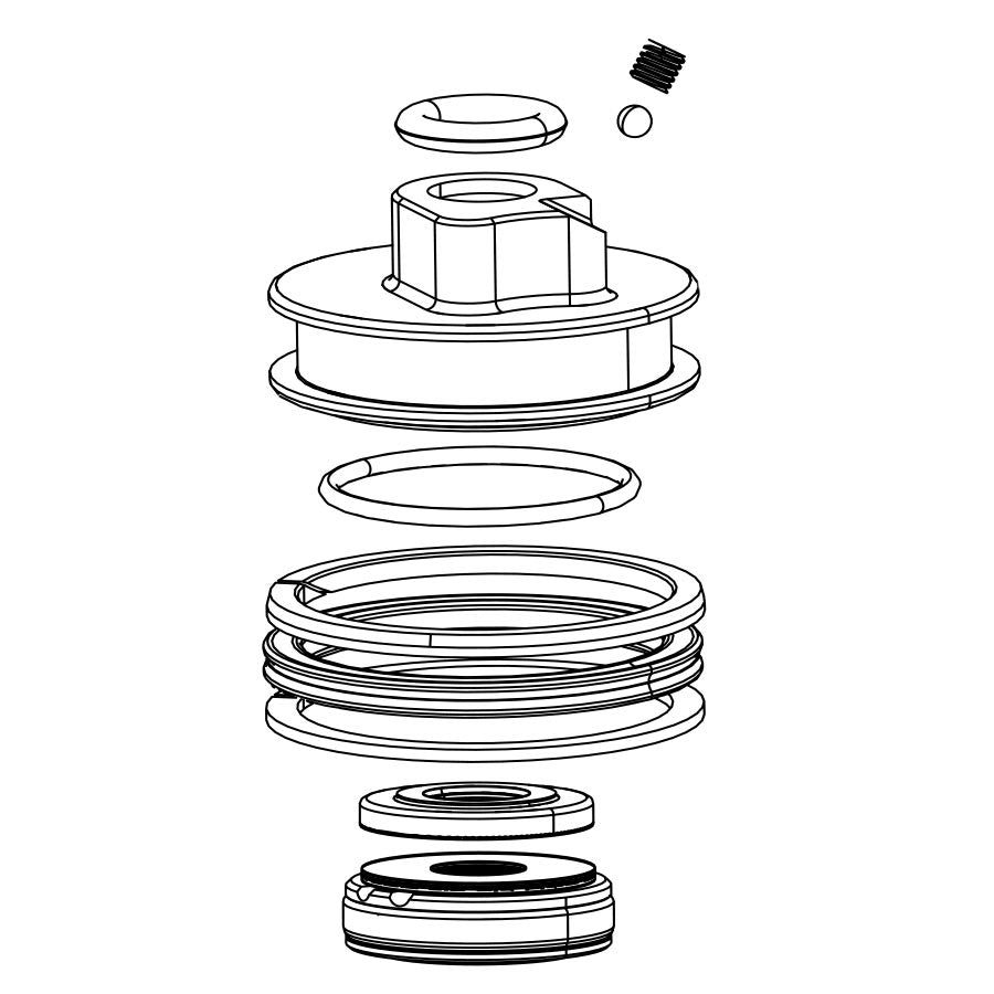 Tête d'étanchéité à piston de luxe