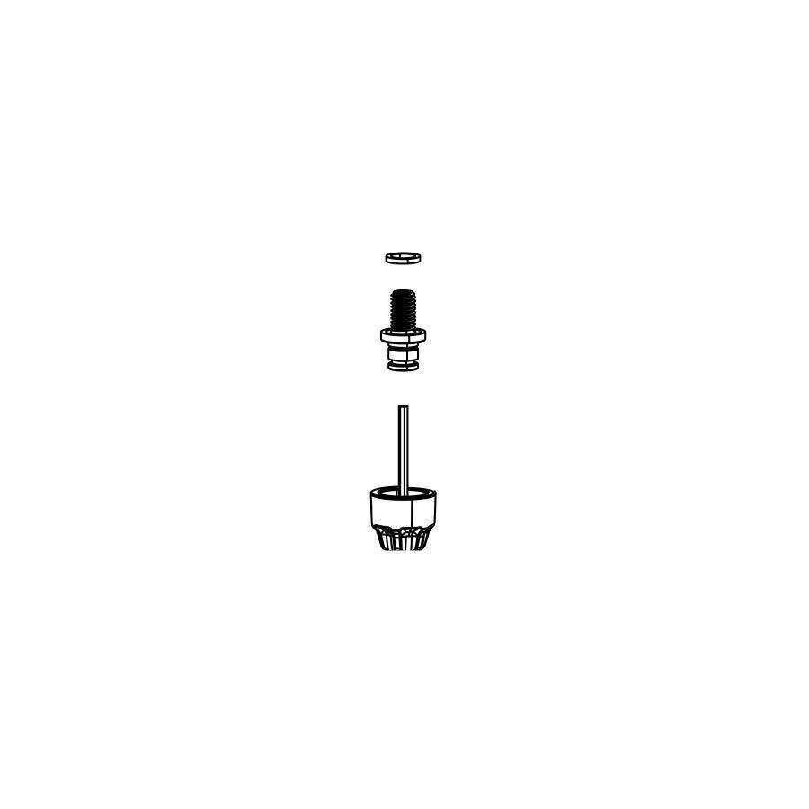 RockShox - Rebound Knob Kit - Yari Fork Repair Parts _ Unite - B1keparts.com
