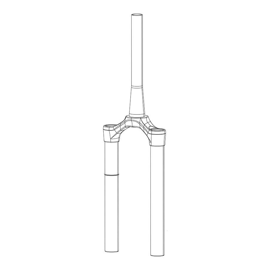 RockShox - CSU Pike DPA 2927+ 51 DFBLK Fork Repair Parts _ Unite - B1keparts.com