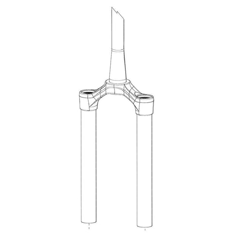 RockShox - CSU Pike DJ 26 40 BLK Fork Repair Parts _ Unite - B1keparts.com