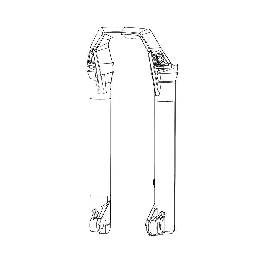 RockShox - Lower Leg - ZEB Gloss Black Fork Repair Parts _ Unite - B1keparts.com