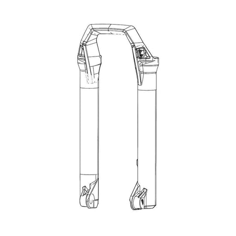 RockShox - Lower Leg - ZEB Gloss Black Fork Repair Parts _ Unite - B1keparts.com