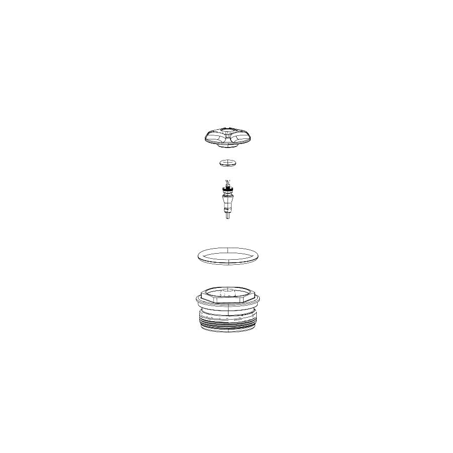 Capuchon supérieur - Spline 32 mm BLK