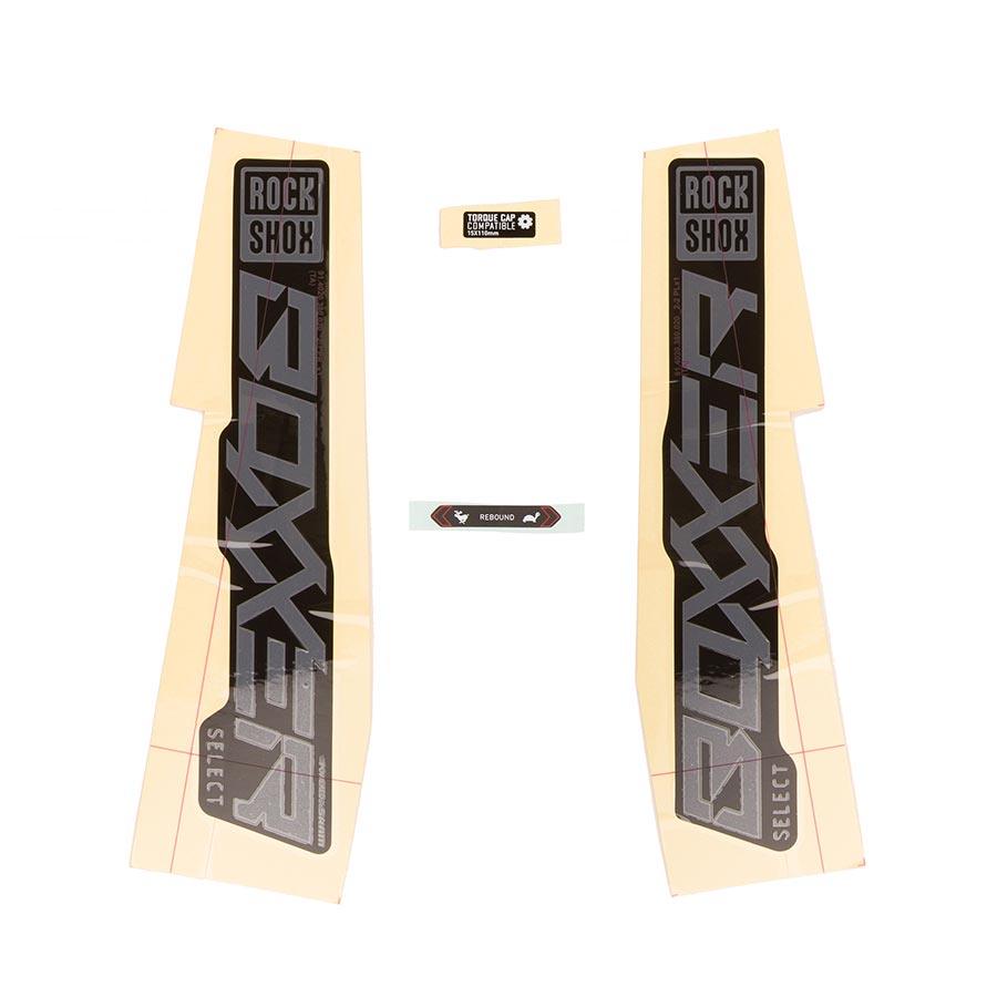 RockShox - Decal - Boxxer SEL Grey/Black Fork Repair Parts _ Unite - B1keparts.com