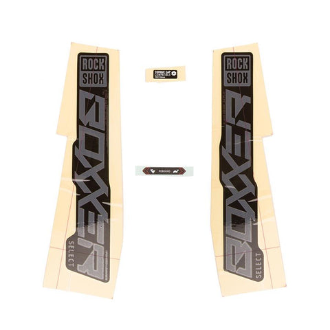 RockShox - Decal - Boxxer SEL Grey/Black Fork Repair Parts _ Unite - B1keparts.com