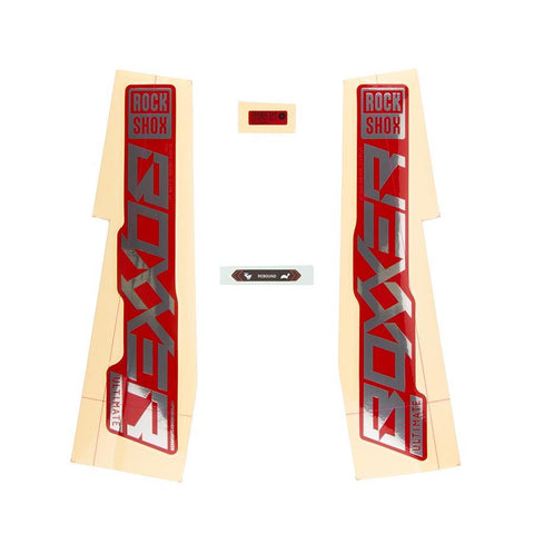 RockShox - Decal - Boxxer ULT Polar/Red Fork Repair Parts _ Unite - B1keparts.com