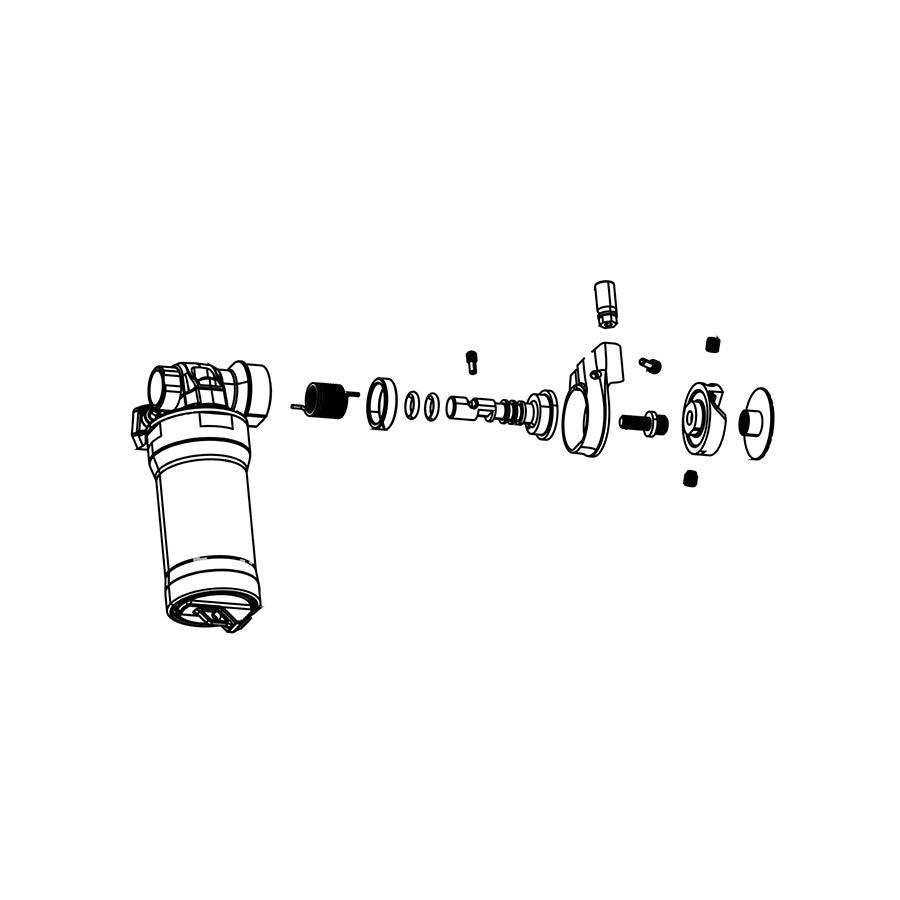 RockShox - Super Delxue Reservoir Assy Shock Repair Parts _ Unite - B1keparts.com
