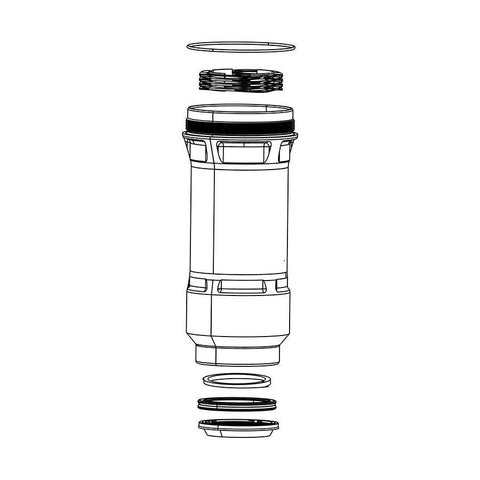 RockShox - SDLX ThruShaft Air Can Shock Repair Parts _ Unite - B1keparts.com
