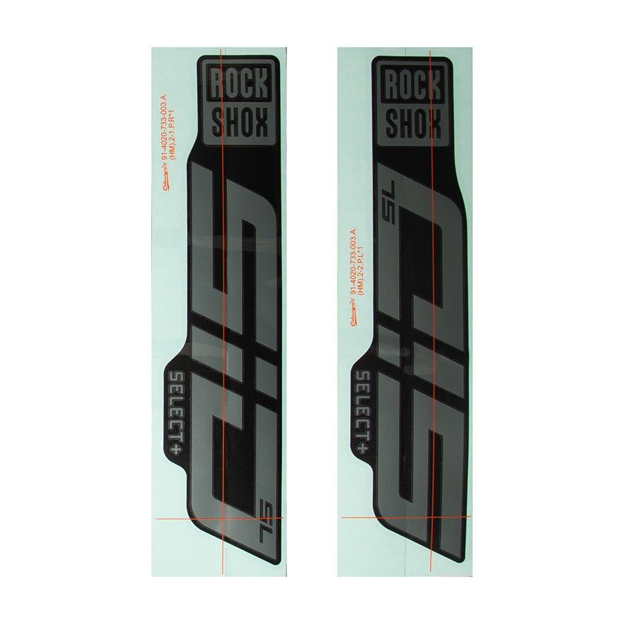 RockShox - SID SL D1 Decal Kit Fork Repair Parts _ Unite - B1keparts.com