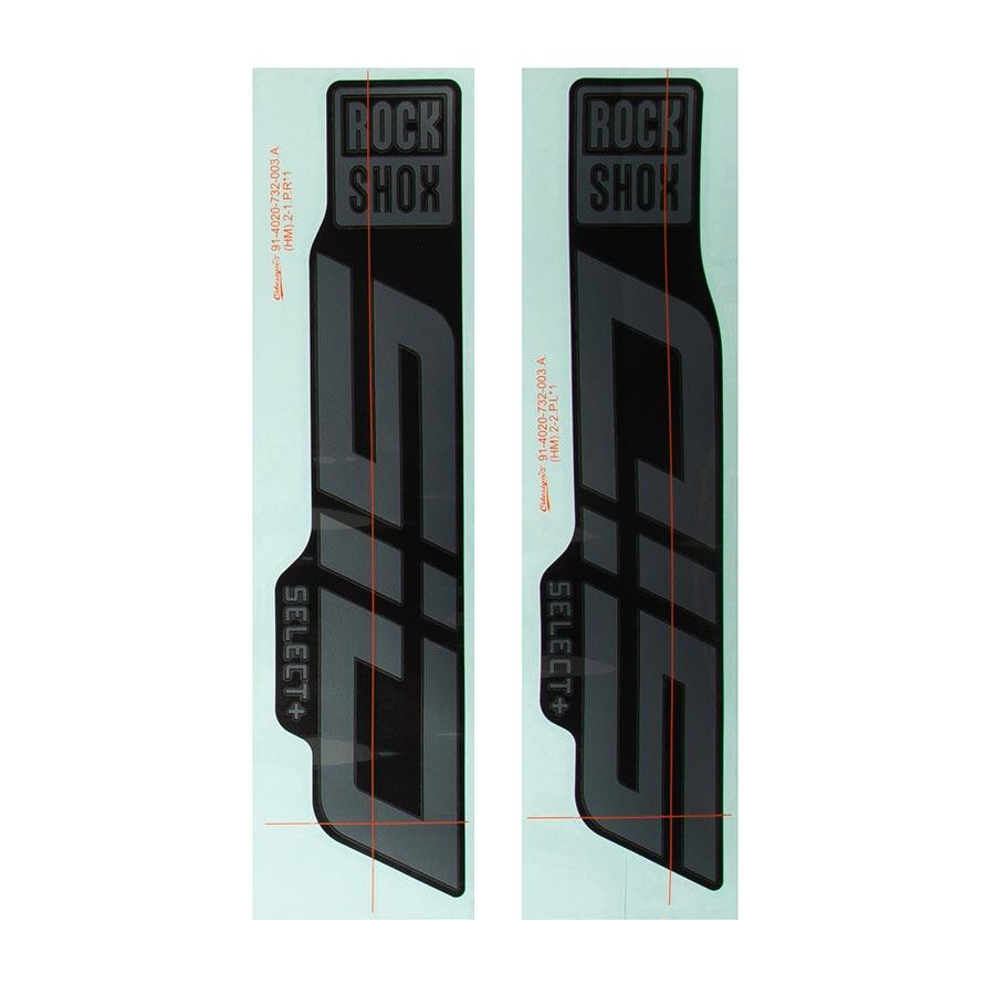 RockShox - SID 35 D1 Decal Kit Fork Repair Parts _ Unite - B1keparts.com