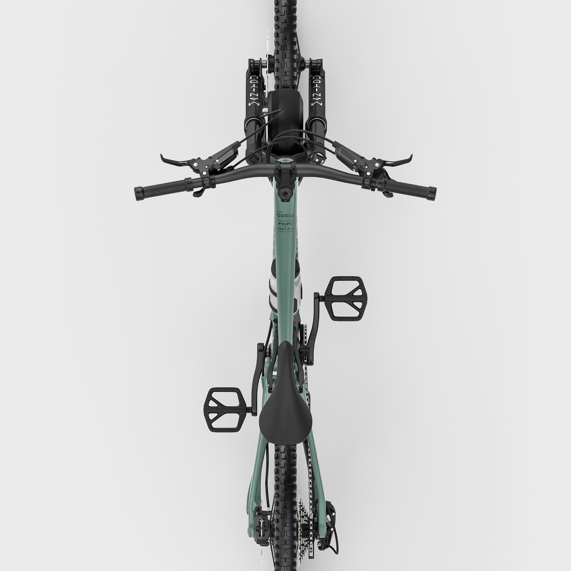 Lahyla Drew 24 top view showing cockpit and narrow Q-factor
