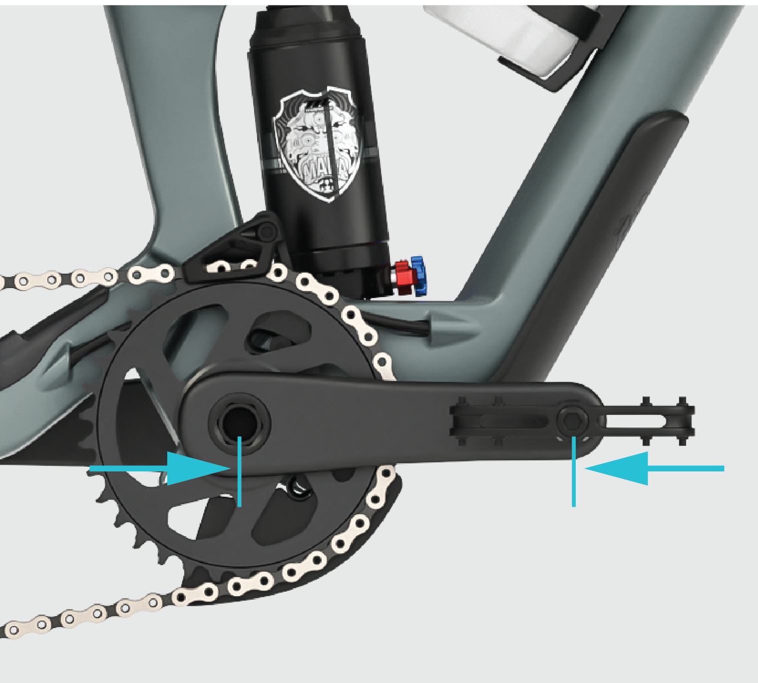 Lahyla Drew 24 shortest crank arms in the category, 127 mm
