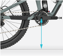 Lahyla Drew 24 low 26 cm bottom bracket for stability and confidence