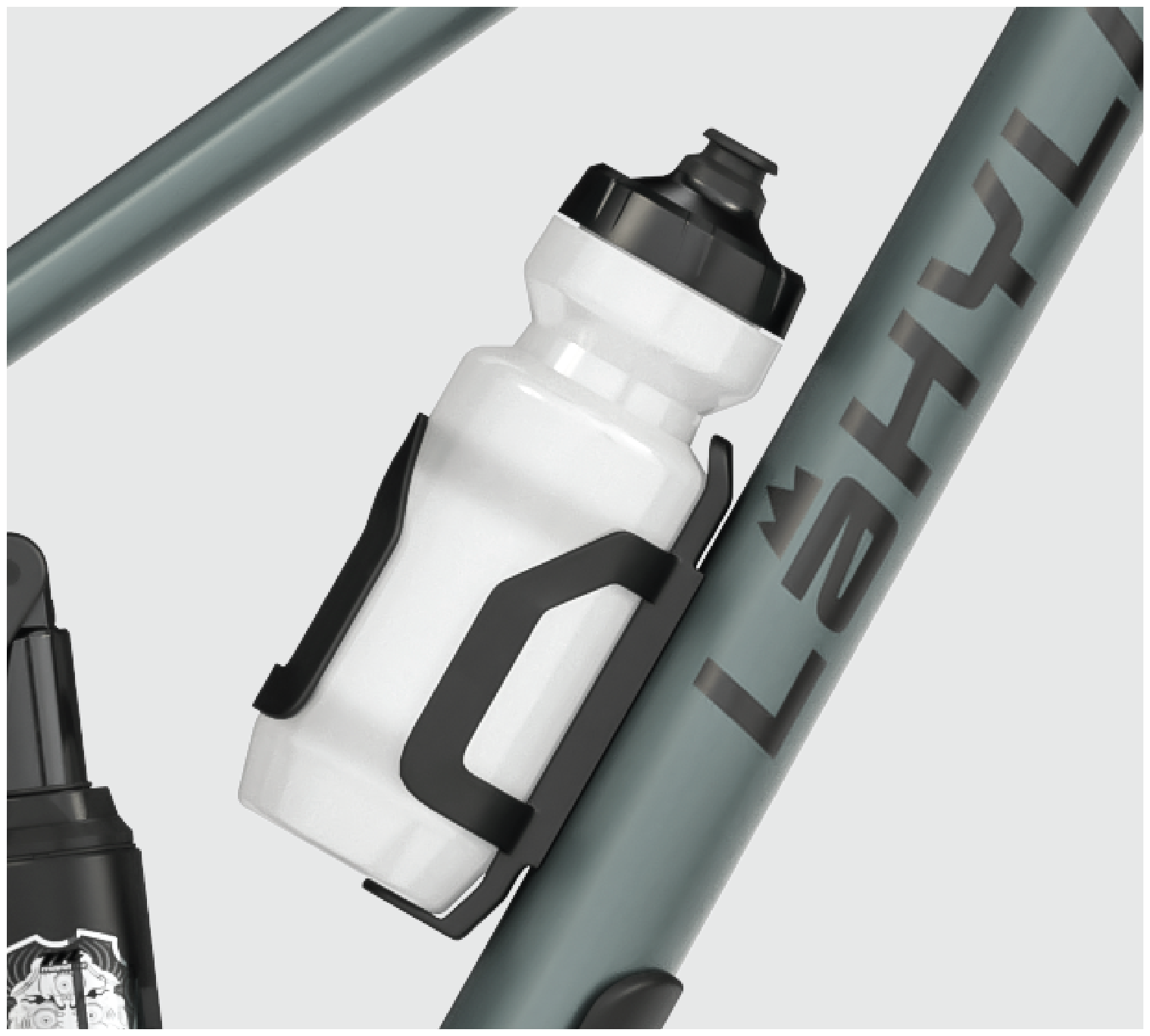 Lahyla Drew 24 low water bottle mount inside the frame