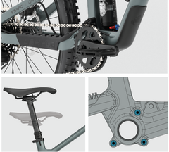 Lahyla Drew 24 youth specific components: dropper post, frame protection, pedals, ISCG05
