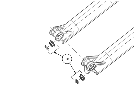 Manitou Fork Foot Nut M12x1.5