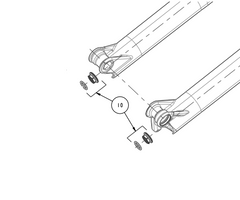 Manitou Fork Foot Nut M12x1.5